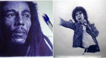 Larry Tamara’s Amazingly Realistic Pen Drawings Of Favorite Music Icons Are Simply Mind-Blowing