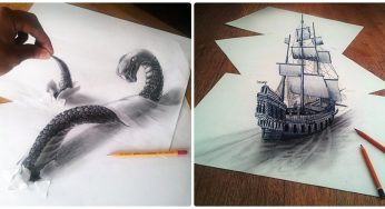 Ramon Bruin Creates Stunning 3D Optical Illusions WithOrdinary Pencil