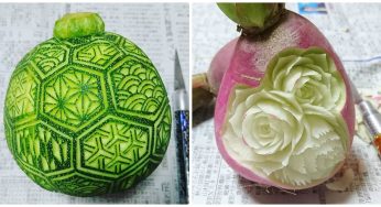 The Amazing Japanese Art Of Fruit And Vegetable Carvings Makes Waves On The Social Media