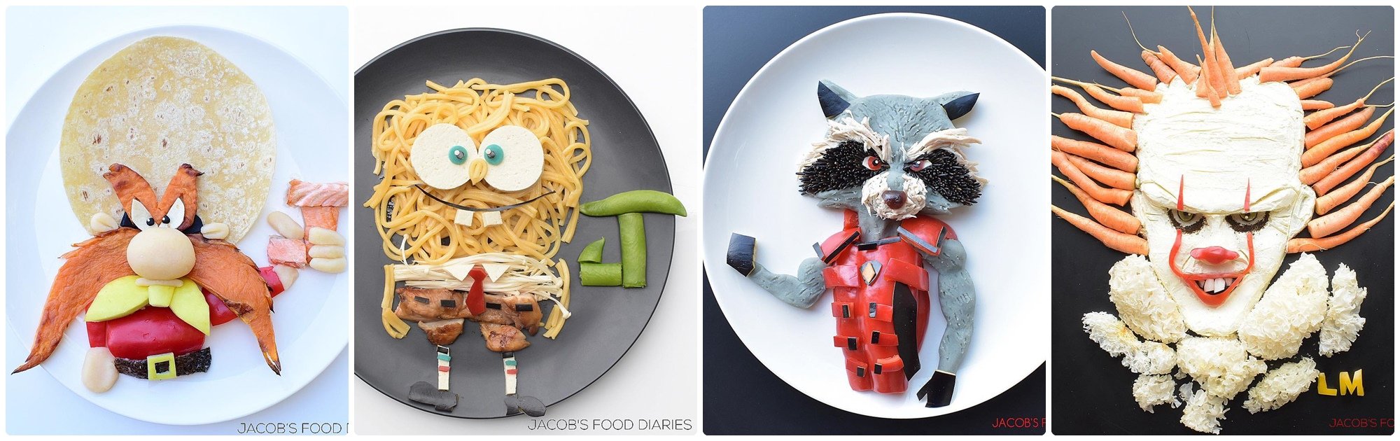 This Mother Turns Healthy Food Items Into Amazing Edible Cartoons Loved By Toddlers