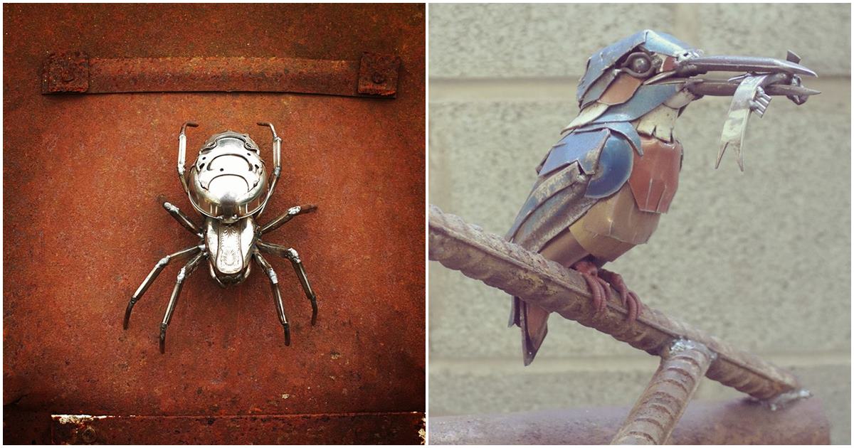 This Amazing Sculptor Shot To International Fame Through His Incredible Scrap Metal Sculpting