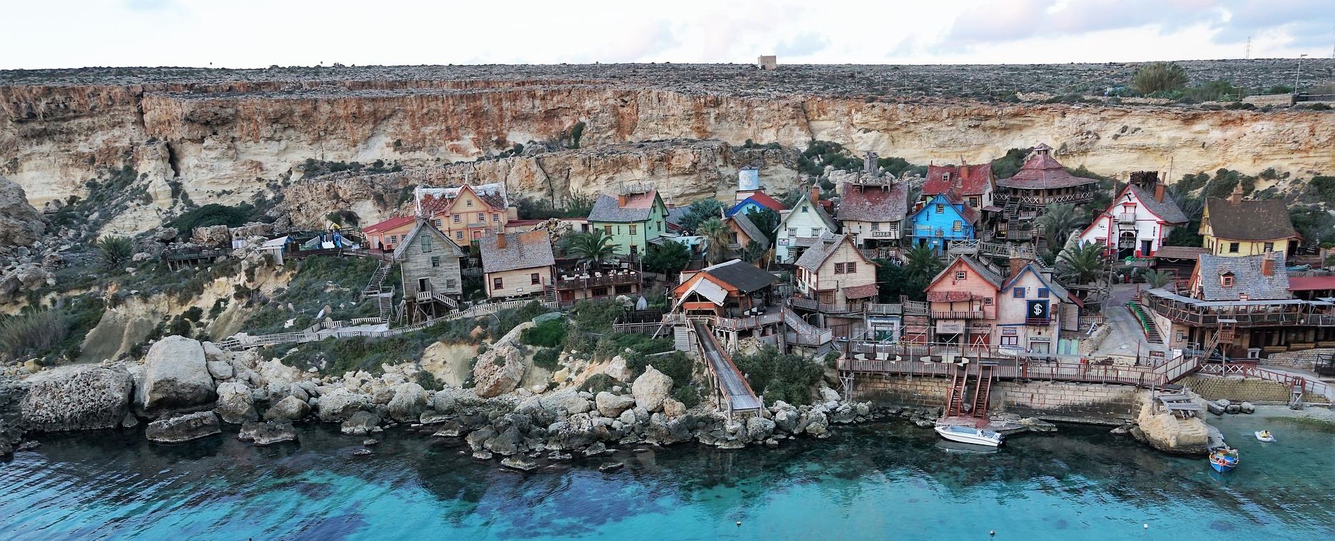 An Abandoned Film Set Created For Popeye Movie In Malta Turned Into A Theme Park By Locals