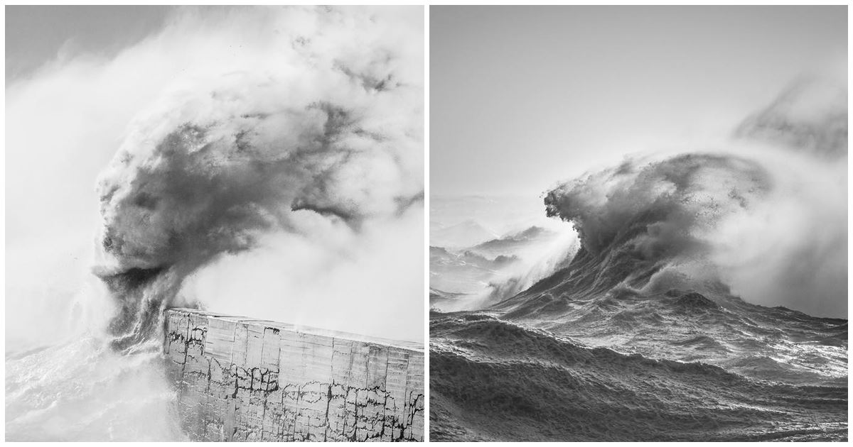 Photographer Captures Stormy Waves And Sees Mythical Creatures In Them