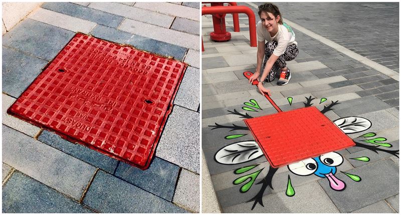 Amazing “Serial Street Artist” Is Turning Mundane Street Objects Into Works Of Art On The Streets Of New York