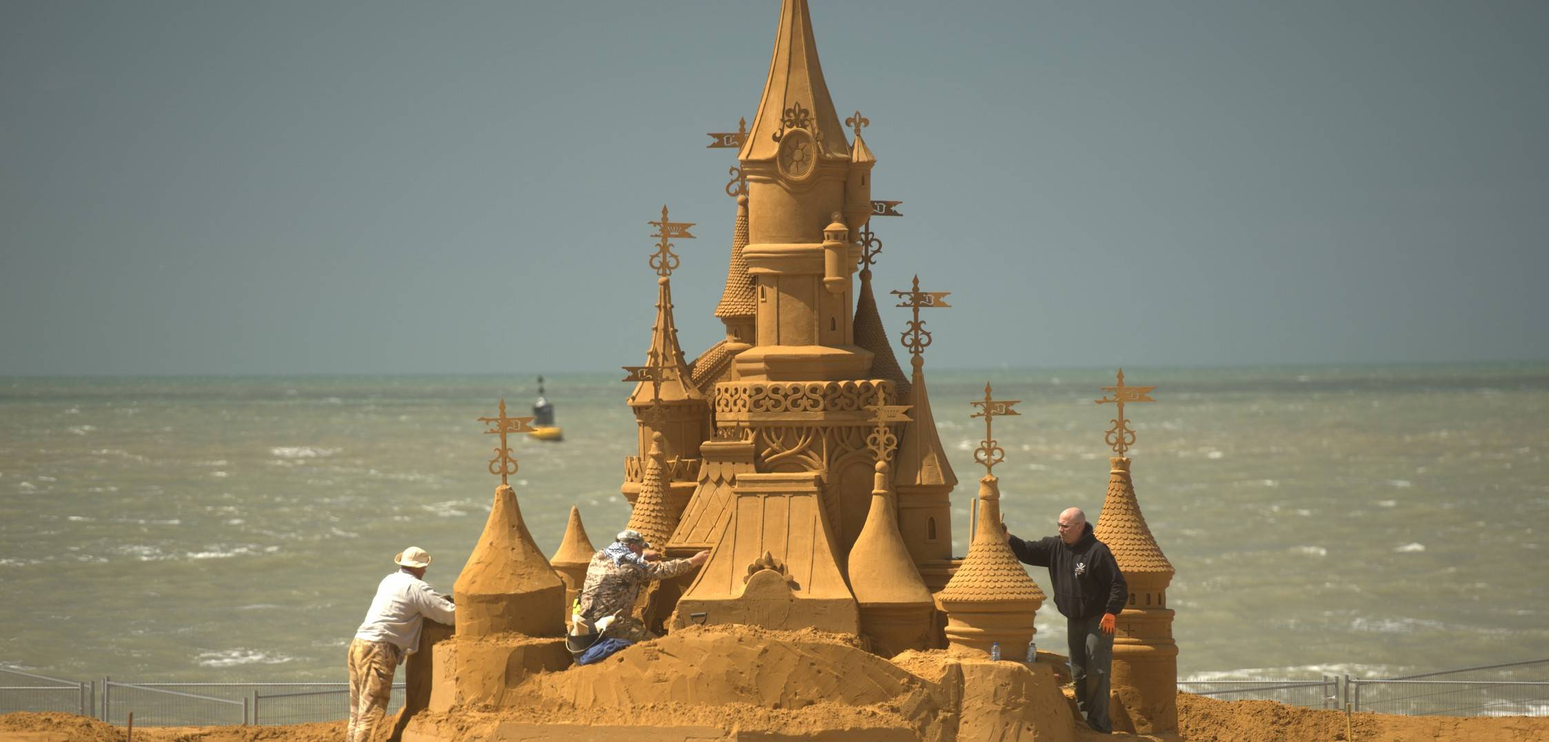 Disneyland Paris Celebrates Its 25th Anniversary With Disney Sand Sculptures In Ostend, Belgium