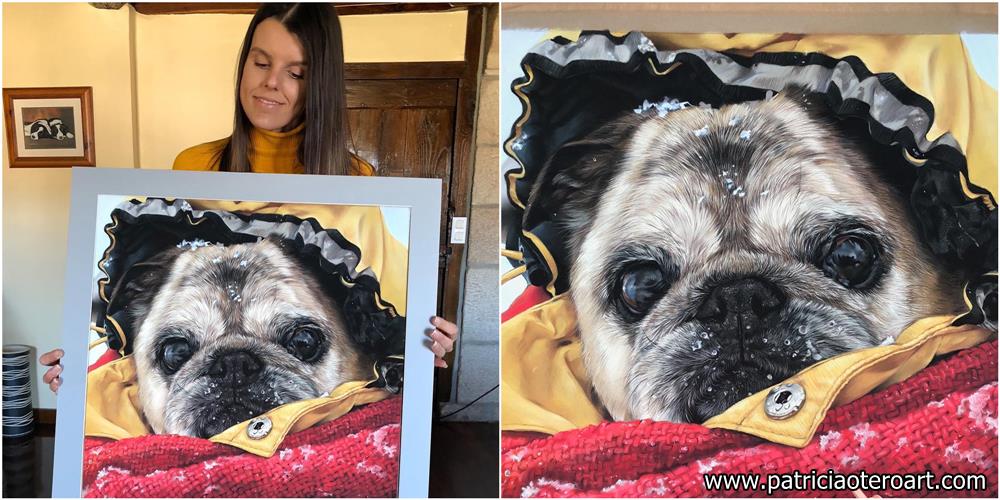 Dog Lover & Graphic Designer Turns Herself Into A Professional Portrait Artist