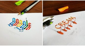 This Amazing Turkish Graphic Designer Creates Stunning 3D Calligraphy That Seems To Hover Over The Page