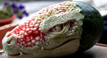 This Fruit And Vegetable Carver Takes This Art To A Whole New Level