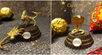 Taiwanese Artist Uses Ferrero Rocher Wrappers To Create Amazing Tiny Sculptures