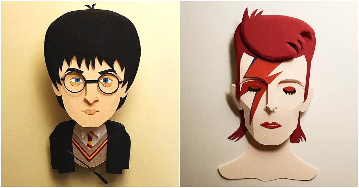 This 3D Paper Artist Makes Her Paper Cut Characters Come Alive