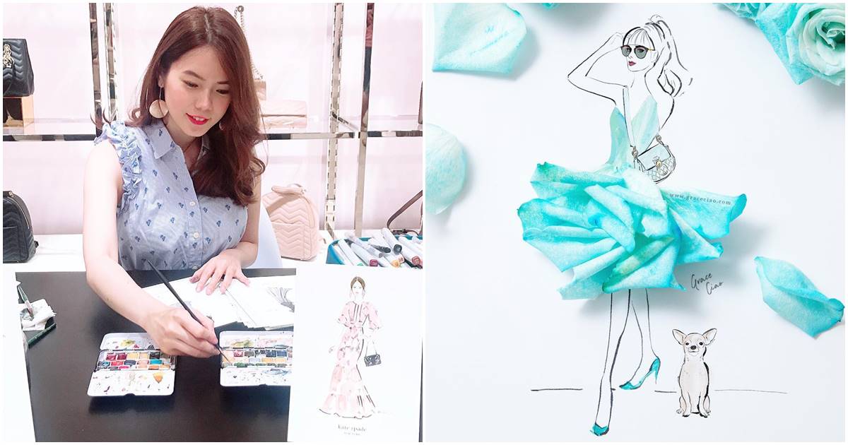 This Charming Fashion Illustrator Gets Her Inspiration From Flowers