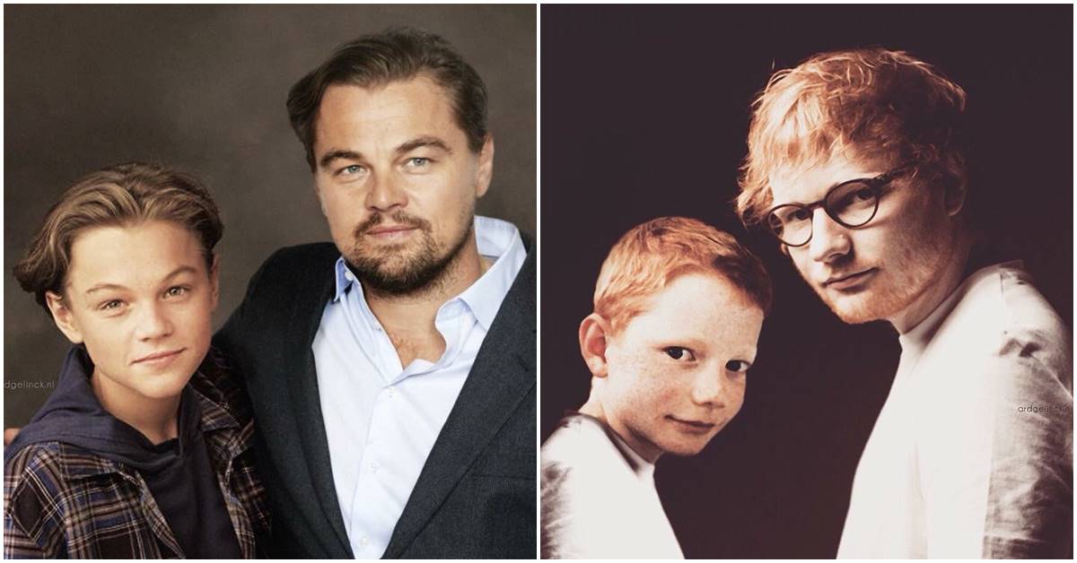 Celebrities Snapped With Their Younger Selves In The Same Frame? See For yourself!