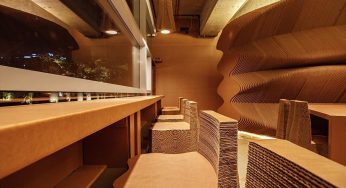 A Café With Furniture And Furnishings Made Of Corrugated Cardboard Is Wowing The Social Media