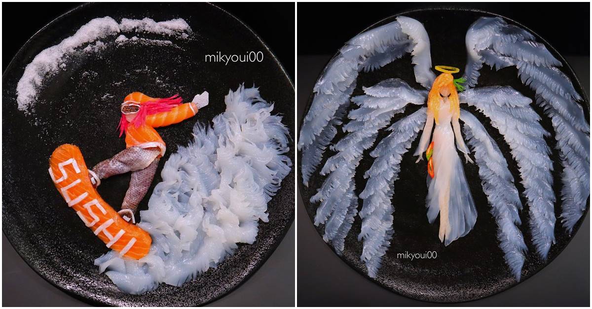 This Food Artist Creates Incredible Works Of Art From Sashimi