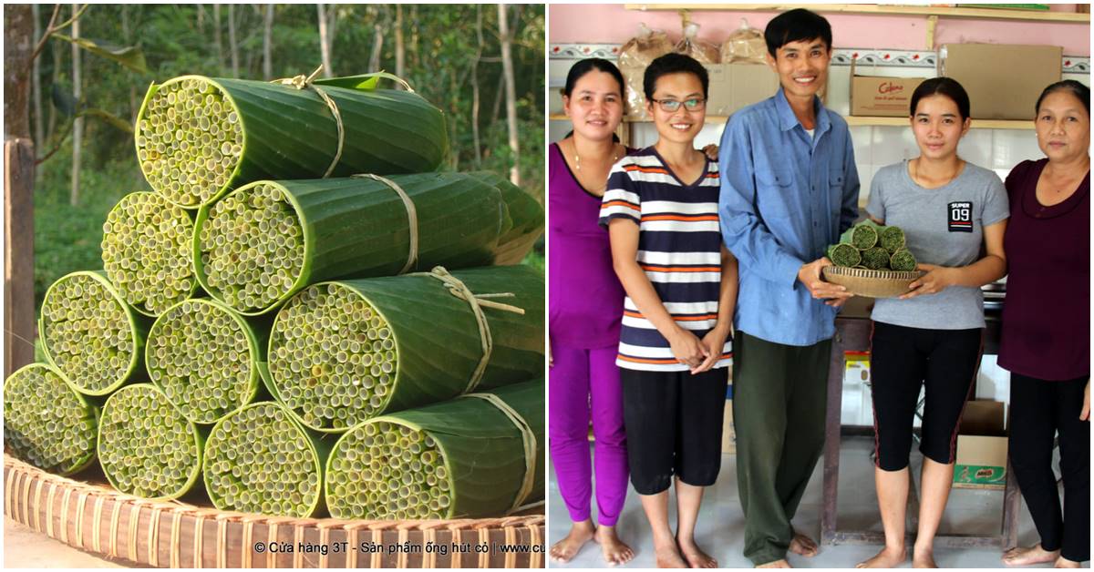 This Vietnamese Is Countering The Plastic Menace By Making Biodegradable Straws From Wild Grass