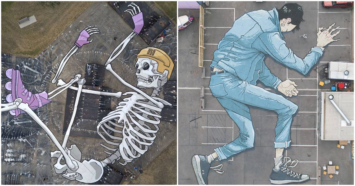 This Australian Muralist Adorns The Street Surface With His Giant Art