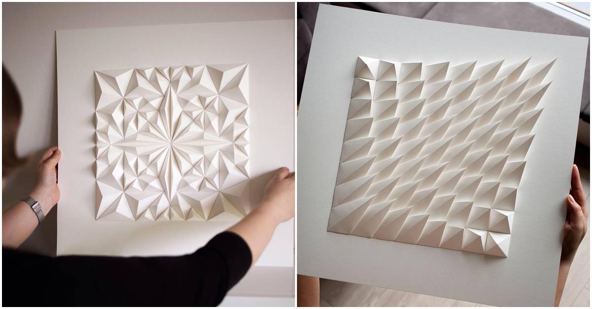 This Artist Creates Art Inspired By Origami And Geometry