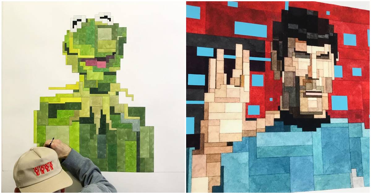 With Just Geometric Forms, This Artist Creates An Alternate Universe And People Are Loving It