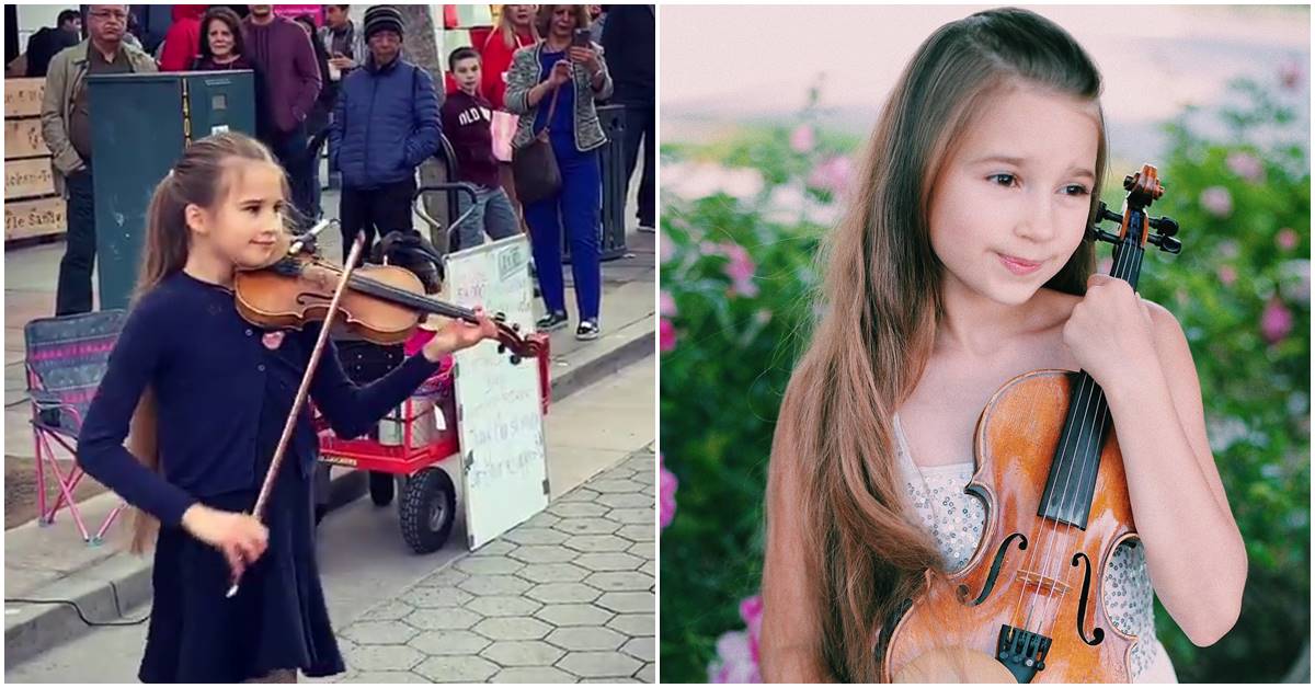 Enchanting Violin Played On Sidewalks By This Nine-Year-Old Is Enthralling People