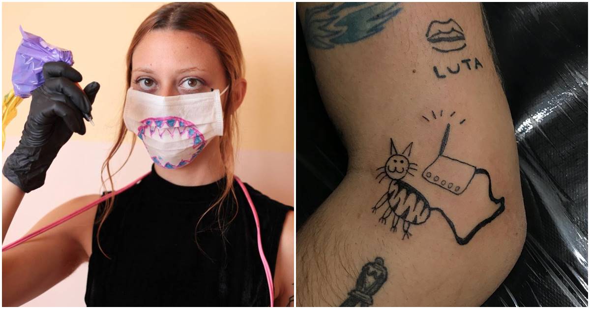 Poor Sketching Of This Tattoo Artist Is Attracting Crowds To Get Their Skin Inked