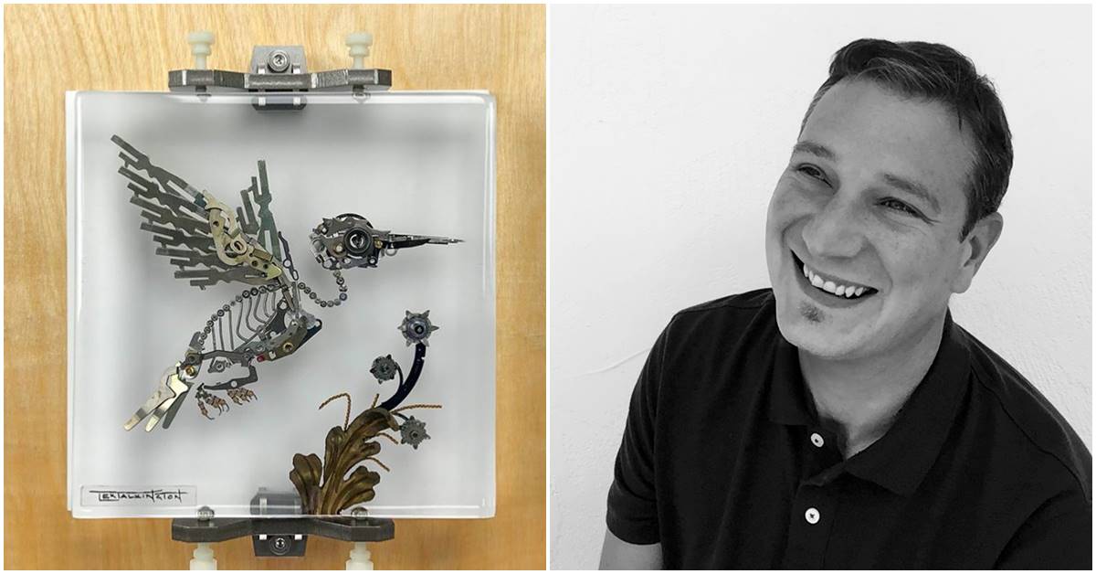 Artist Uses Mechanical And Electronic Parts To Create Amazing Works Of Art