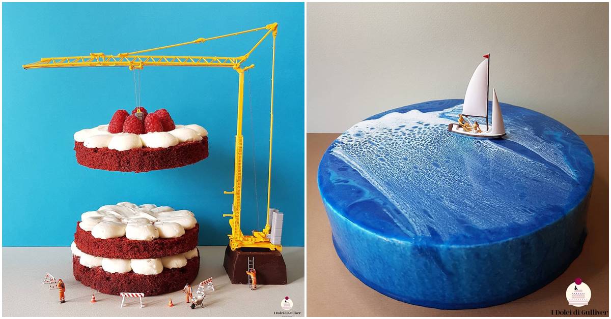 Italian Pastry Chef’s Food Artistry Creates Miniature Worlds Out Of Cakes And Pastries