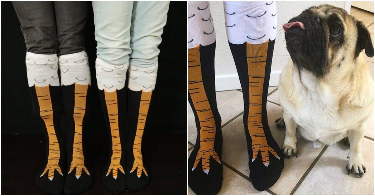 Crazy Chicken Leg Socks Make A Superb Accessory For A Chicken Halloween Dress