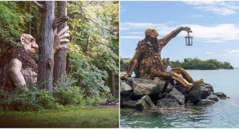 This Sculptor Has Fabricated Giant Wooden Trolls That Need A Treasure Map To Locate!