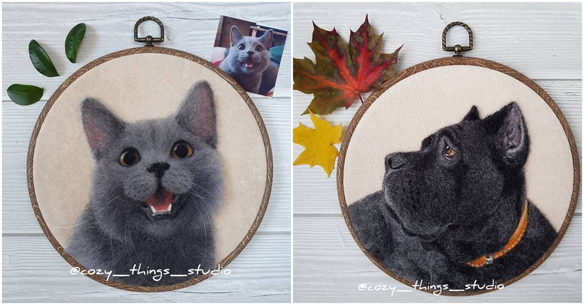 Needle Felting Artist Creates Cute Animals That Appear Unbelievably Realistic