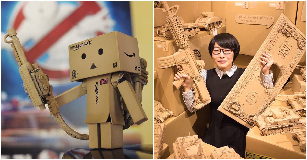 Cardboard Artist Creates Mind Boggling Sculptures From Corrugated Cardboard Boxes