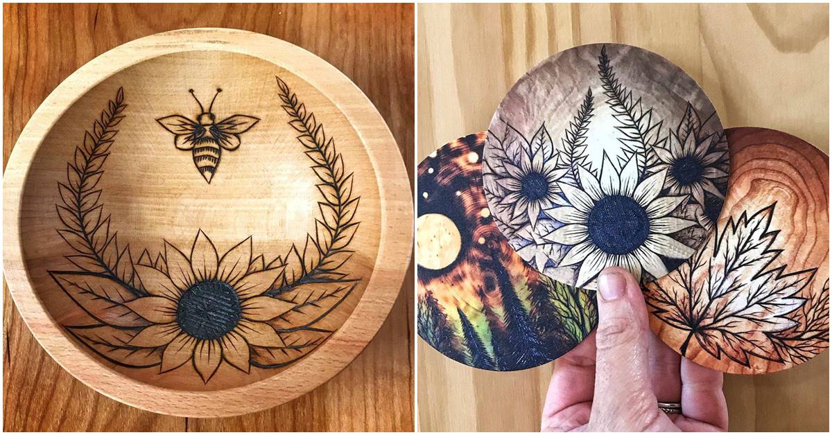 Rebecca’s Pyrography Art Is Inspired By Nature