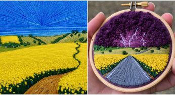 Embroidery Artist Creates Amazing Aerial Landscapes With Colorful Threads