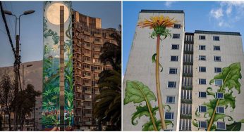 Mural Artist Paints Gigantic Weed Seedlings On Buildings