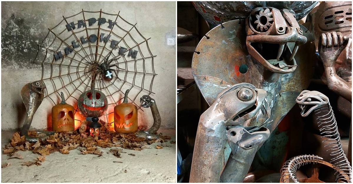 Self-Taught Sculptor Creates Amazing Metal Sculptures From Scrap Metal