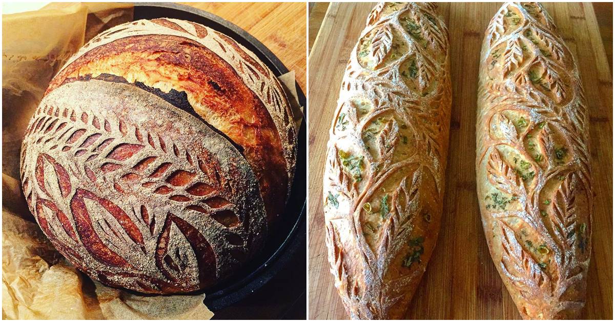 Baking Sensation Creates Intricate Carvings On Flour-Covered Flatbreads And More, Making Them Too Good To Eat