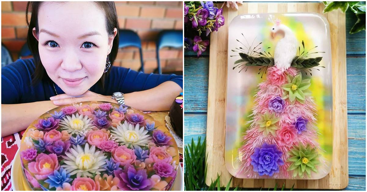 Cake Designer Creates Intricately Handcrafted 3D Jelly Cakes