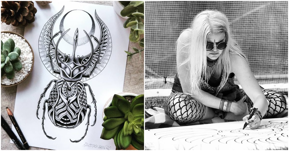 Professional Doodler Creates Incredible Works Of Art