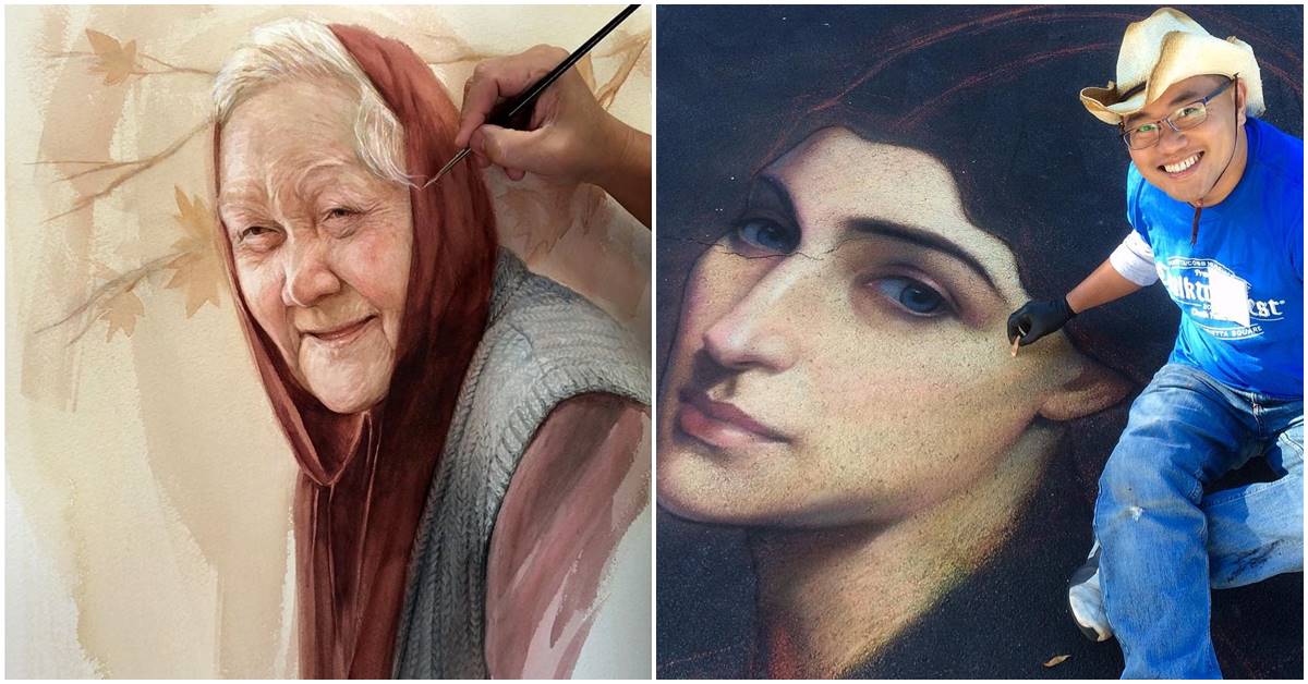 Lifelike Portraits In Oil And Pastel Of Vietnamese Artist Are Difficult To Tell Apart