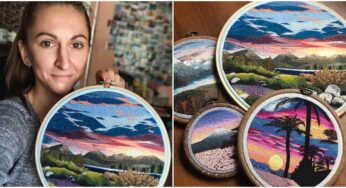 Embroidery Artist Creates Lifelike Landscapes That Look Like Real Sceneries