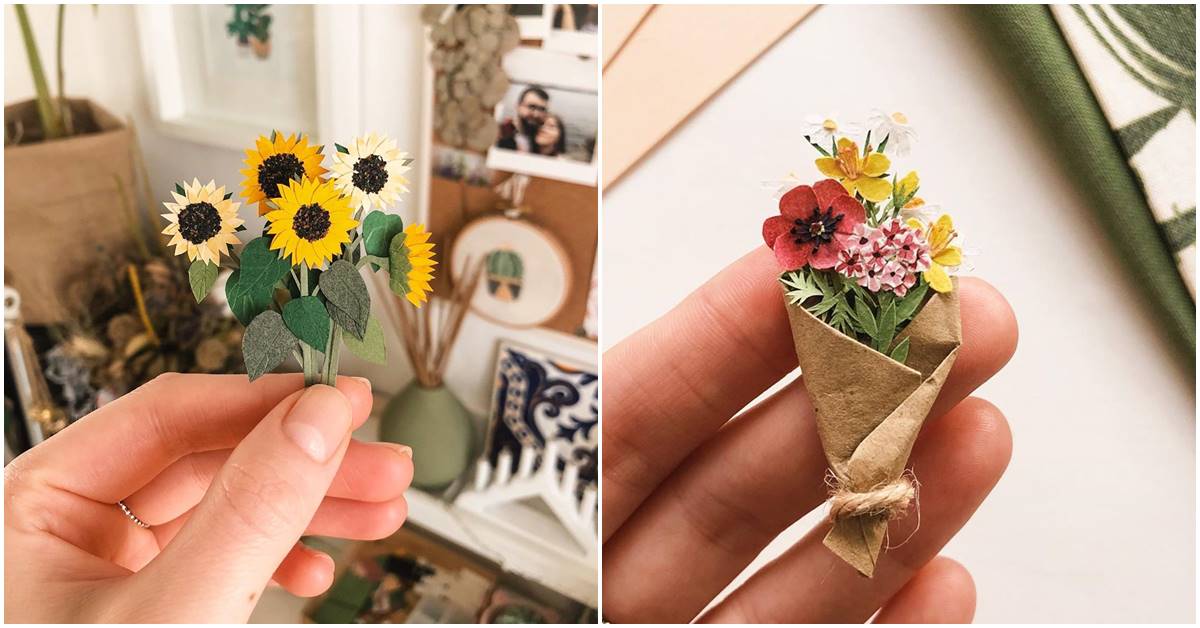 Papercut Flowers Of This Paper Artist Could Pass For Real But For Their Tiny Size