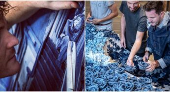 Artist Creates Stunning Works Of Art From Pieces Cut Out Of Denim Jeans!