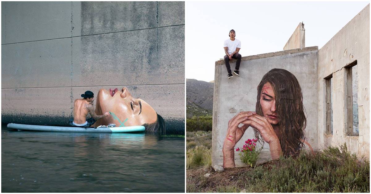 Hawaiian Street Artist Creates Artworks Espousing Climate Change