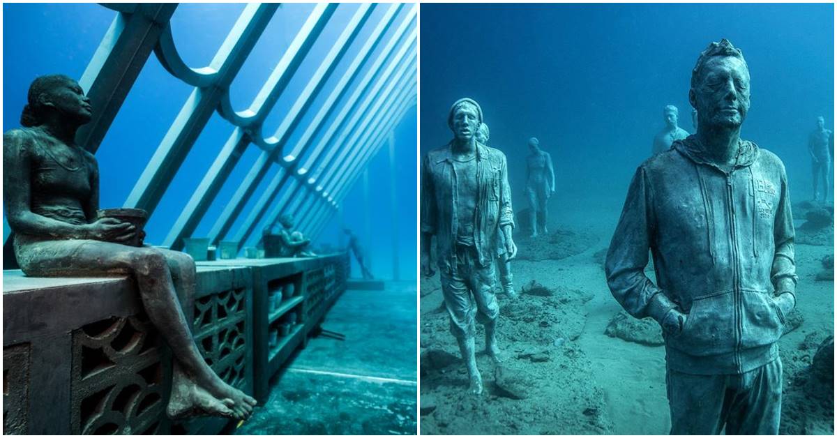 Sculptor Creates Unique Underwater Sculptural Museums To Create Environmental Awareness