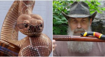 Artist Makes One-Of-A-Kind Carved Animals Walking Sticks That Are Simply Amazing