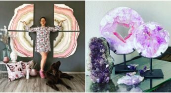 Unique Resin Art That Mimics Beautiful Crystal Designs Of Geode