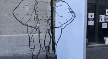 French Sculptor Creates Wire Sculptures That Change With Viewers’ Perspective