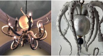 Sculptor Creates Realistic Looking Ornate Octopus Chandeliers