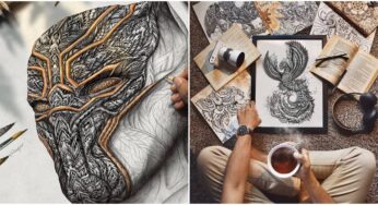 Maldivian Artist Creates Lifelike Creatures Through Zentangle Art