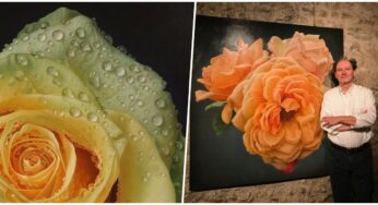 Artist Paints Amazingly Realistic Dew-Laden Roses