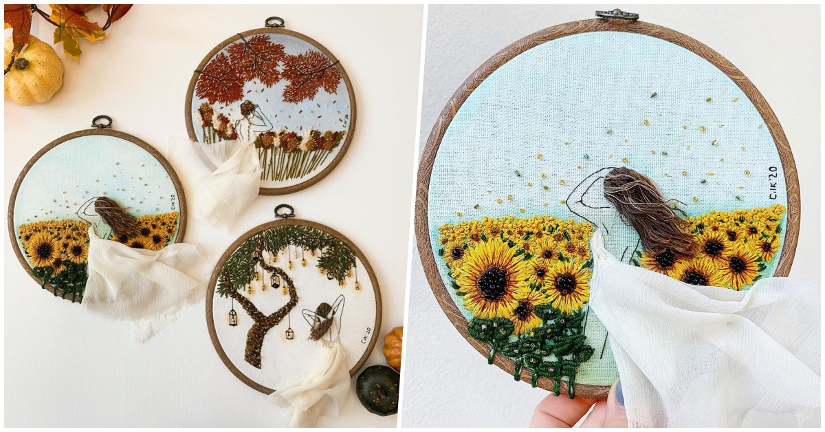 Professional Lawyer Impresses All With Her Embroidery Creations